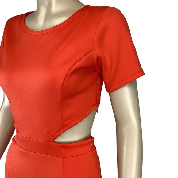 Lovers +‎ Friends Revolve Dress Size Small Coral Eternal Mini Cutout Cocktail - Picture 6 of 10